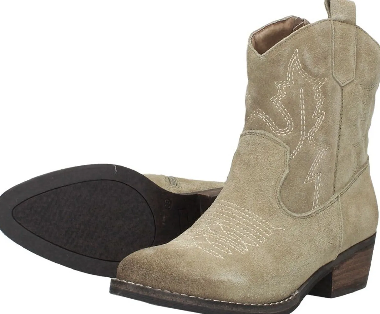 Sub55 Western boots Beige Clearance