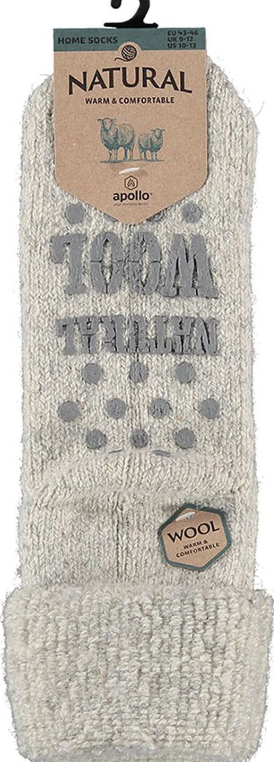 Apollo Wool Home Socks Grijs Best